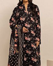 Khaadi Black Viscose Suit- Pakistani Winter Dress