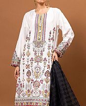 Khaadi Off-white Raw Silk Suit- Pakistani Winter Clothing