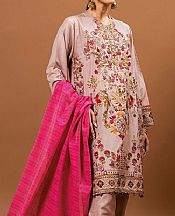 Rose Pink Dull Raw Silk Suit
