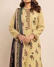 Khaadi Cream Khaddar Suit- Pakistani Winter Dress