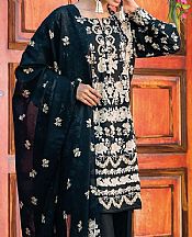 Khaadi Black Lawn Suit- Pakistani Designer Lawn Suits