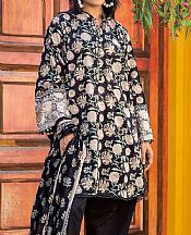 Khaadi Black Lawn Suit- Pakistani Designer Lawn Suits