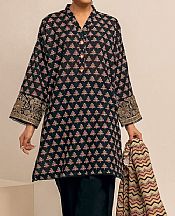 Khaadi Black Khaddar Suit- Pakistani Winter Dress