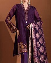 Khaadi Indigo Slub Suit- Pakistani Winter Dress