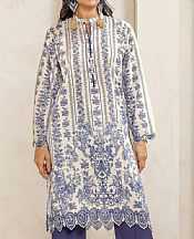 Khaadi Ivory/Purple Lawn Suit (2 pcs)- Pakistani Lawn Dress