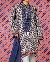 Khaadi Pickled Bluewood/Cotton Seed Lawn Suit (2 pcs)- Pakistani Designer Lawn Suits