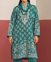 Khaadi Teal Lawn Suit (2 pcs)- Pakistani Lawn Dress