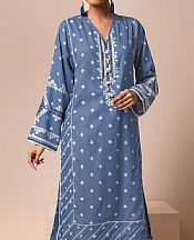 Cornflower Blue Lawn Suit (2 Pcs)- Pakistani Lawn Dress