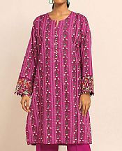 Khaadi Hot Pink Khaddar Suit (2 Pcs)- Pakistani Winter Dress