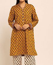 Khaadi Mustard Khaddar Suit (2 Pcs)- Pakistani Winter Clothing