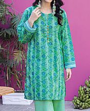 Khaadi Sea Green Lawn Suit (2 Pcs)- Pakistani Lawn Dress