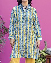 Khaadi Yellow Lawn Suit (2 Pcs)- Pakistani Lawn Dress