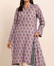 Khaadi Lavender Cambric Suit (2 Pcs)- Pakistani Winter Dress