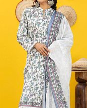 Khaadi Off-white Cambric Suit (2 Pcs)- Pakistani Lawn Dress