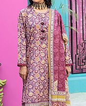 Khaadi Ivory/Burgundy Lawn Suit (2 Pcs)- Pakistani Designer Lawn Suits