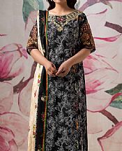 Khas Black Lawn Suit- Pakistani Lawn Dress