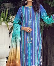 Royal Blue Lawn Suit- Pakistani Designer Lawn Dress