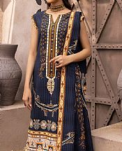 Navy Blue Khaddar Suit- Pakistani Winter Clothing