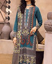 Teal Khaddar Suit- Pakistani Winter Dress