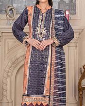 Khas Peach/Grey Cambric Suit- Pakistani Lawn Dress
