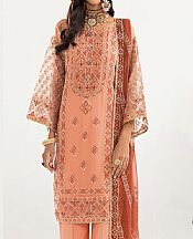 Khas Peach Chiffon Suit- Pakistani Chiffon Dress