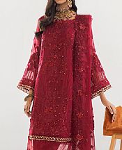 Khas Wine Red Chiffon Suit- Pakistani Designer Chiffon Suit