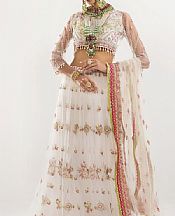 Khas White Net Suit- Pakistani Chiffon Dress