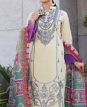 Off-white Lawn Suit- Pakistani Lawn Dress