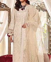 Khas Beige Organza Suit- Pakistani Chiffon Dress
