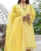 Yellow Cambric Suit- Pakistani Winter Clothing