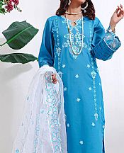 Turquoise Cambric Suit- Pakistani Winter Clothing