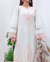 White Cambric Suit- Pakistani Winter Dress