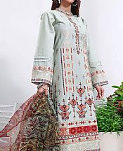 Light Grey Cambric Suit- Pakistani Winter Dress