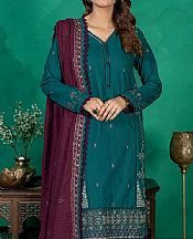 Khas Teal Khaddar Suit- Pakistani Winter Clothing