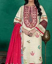 Khas Ivory/Pink Khaddar Suit- Pakistani Winter Dress