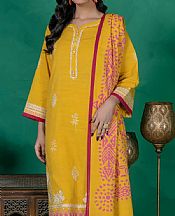 Khas Golden Yellow Khaddar Suit- Pakistani Winter Clothing