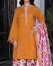 Khas Halloween Orange Khaddar Suit- Pakistani Winter Dress