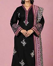Khas Black Khaddar Suit- Pakistani Winter Clothing