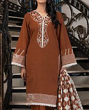 Khas Brown Khaddar Suit- Pakistani Winter Dress