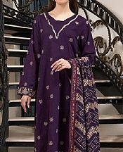 Khas Egg Plant Khaddar Suit- Pakistani Winter Dress