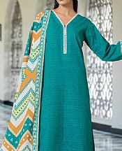 Khas Teal Khaddar Suit- Pakistani Winter Clothing