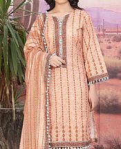 Khas Peach Khaddar Suit- Pakistani Winter Dress