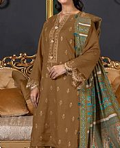 Khas Dirt Brown Khaddar Suit- Pakistani Winter Dress