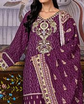 Khas Grape Purple Khaddar Suit- Pakistani Winter Clothing