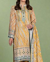 Khas Sand Gold Khaddar Suit- Pakistani Winter Dress