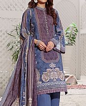Cornflower Blue Lawn Suit- Pakistani Lawn Dress