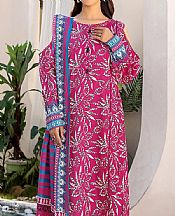 Khas Cerise Pink Lawn Suit- Pakistani Designer Lawn Suits