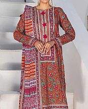 Khas Pale Carmine Lawn Suit- Pakistani Lawn Dress
