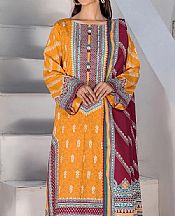 Khas Orange Lawn Suit- Pakistani Designer Lawn Suits