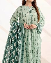 Khas Green Mist Lawn Suit- Pakistani Designer Lawn Suits